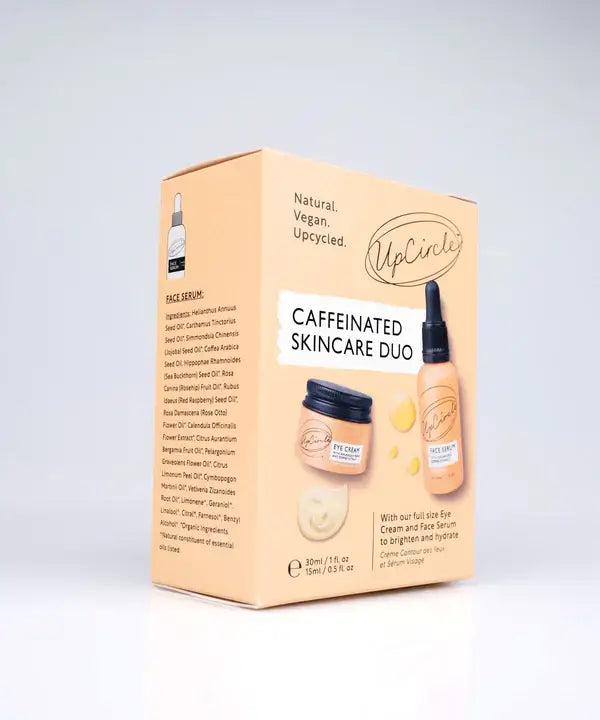 UpCircle Caffeinated Skincare Duo - Eco Friendly Vegan Wellbeing Gift