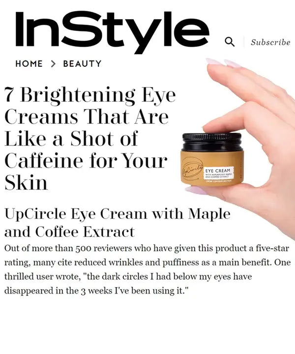 UpCircle Caffeinated Skincare Duo - Eco Friendly Vegan Wellbeing Gift