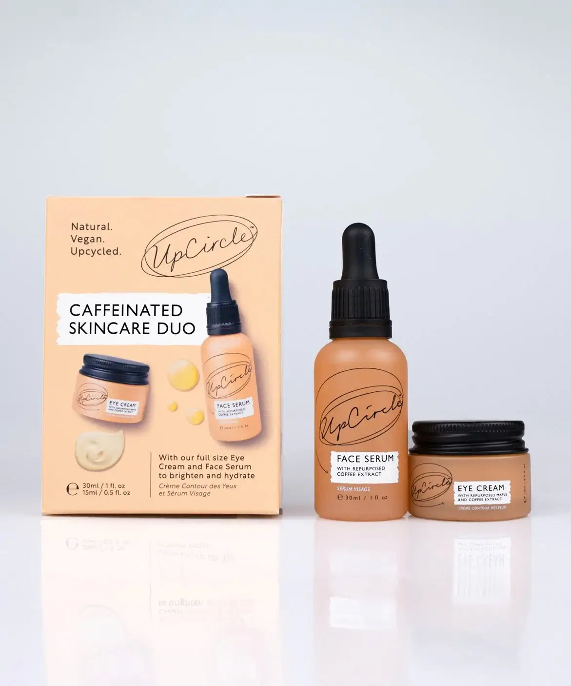 UpCircle Caffeinated Skincare Duo - Eco Friendly Vegan Wellbeing Gift