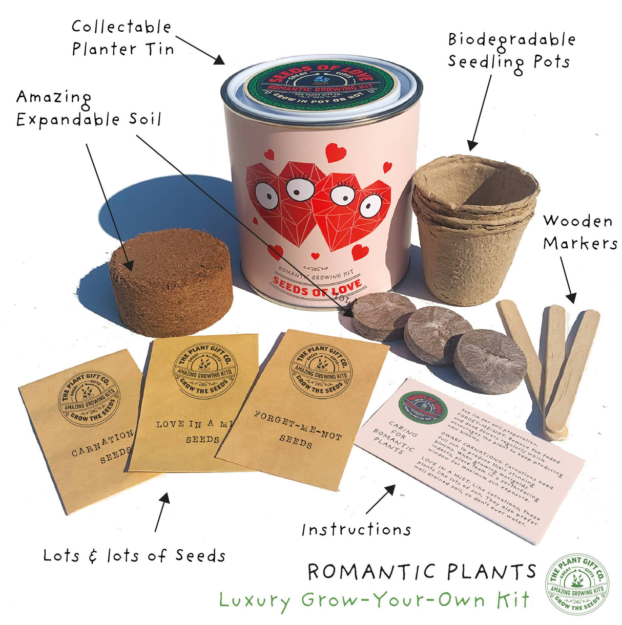 Seeds of Love - Eco Grow Your Own Plant Kit