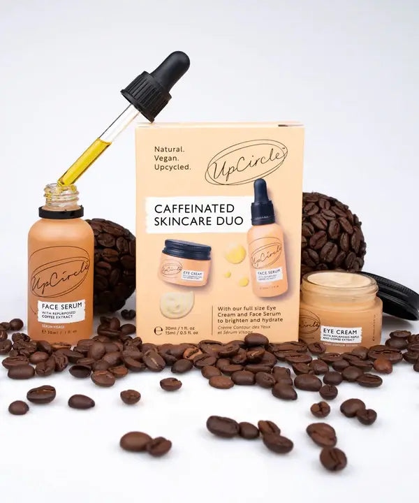 UpCircle Caffeinated Skincare Duo - Eco Friendly Vegan Wellbeing Gift