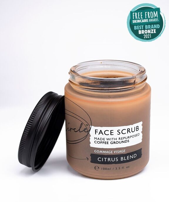 Zero Waste Vegan Face Scrub with Coffee & Rosehip Citrus Blend