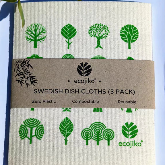 Swedish Compostable Dish Cloths (3 pack)