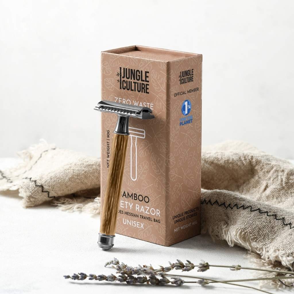 Bamboo Safety Razor - Unisex Eco-Friendly Razors, Zero Waste