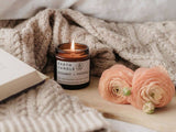 Bergamot + Patchouli Soy Wax Eco Candle: 180ml - 37hr Burn