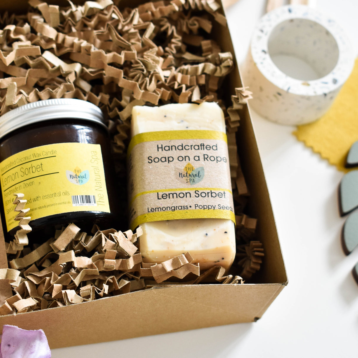 Lemon Sorbet At Home Spa Gift Set - Plastic free