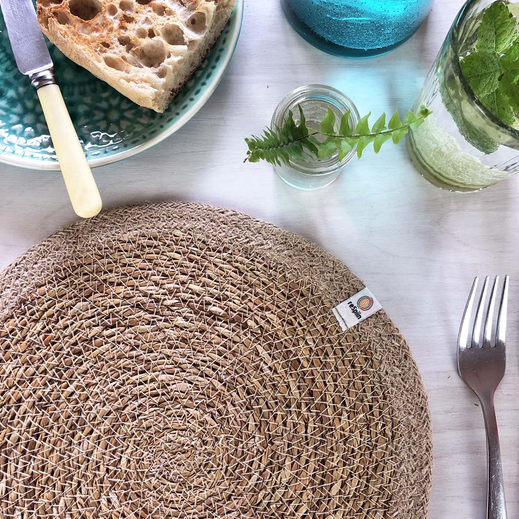 Seagrass and Jute Tablemat - Natural/Natural