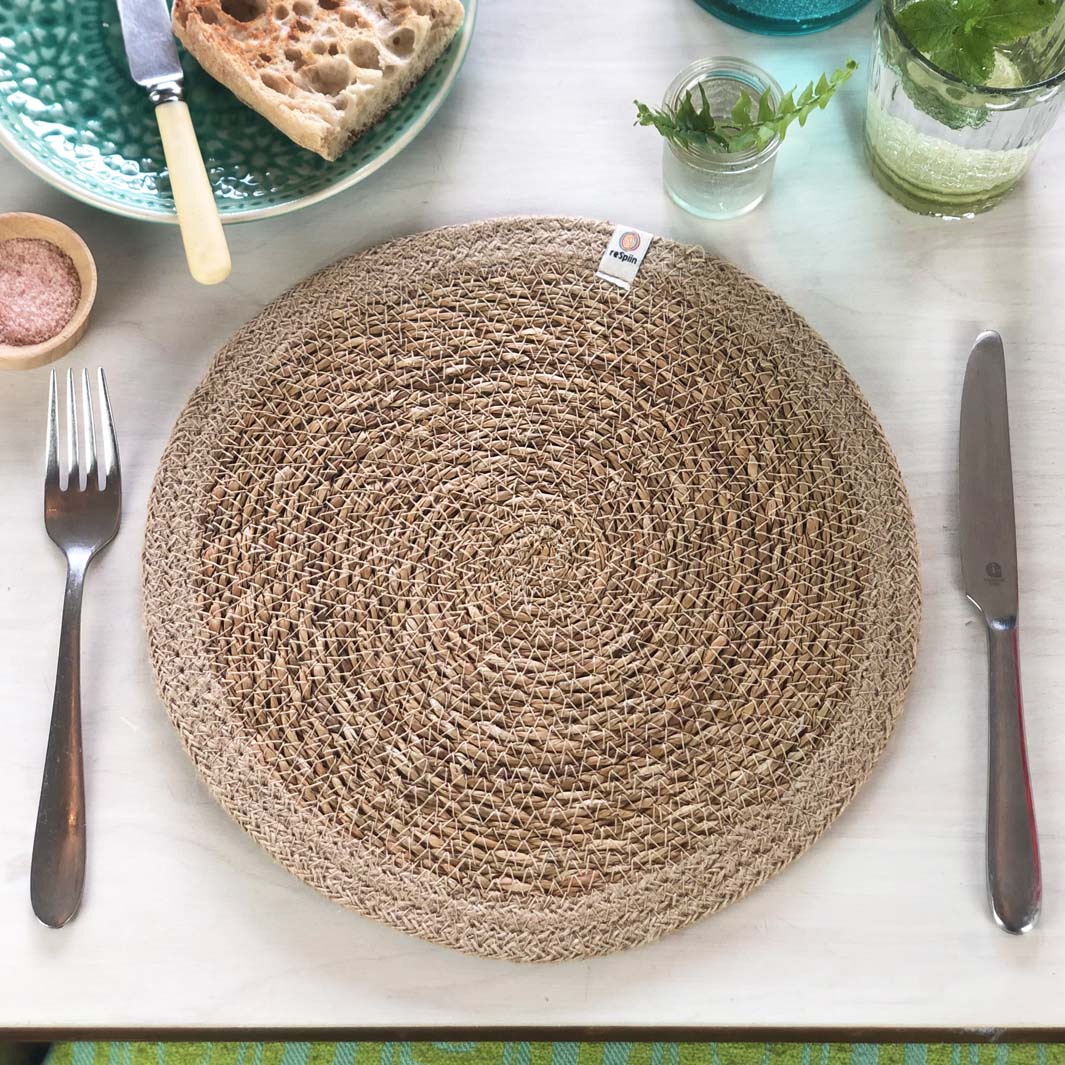 Seagrass and Jute Tablemat - Natural/Natural