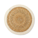 Seagrass and Jute Tablemat - Natural/White